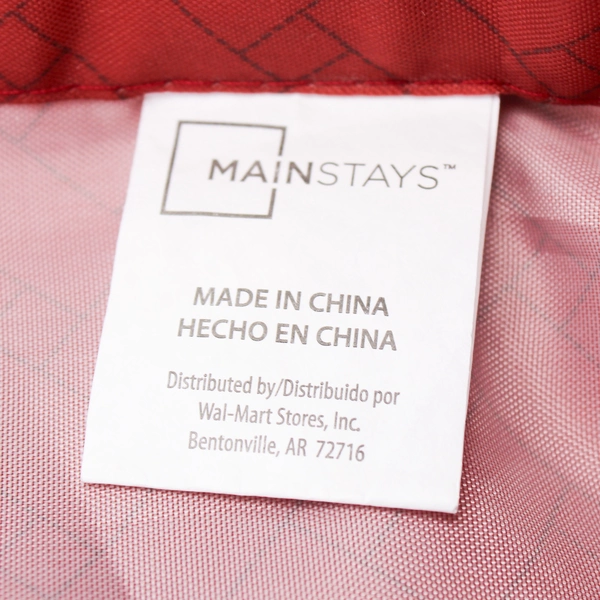 Lot Of 2 Mainstays Red Floral Fabric Shower Curtain & Fabric White Shower Liner