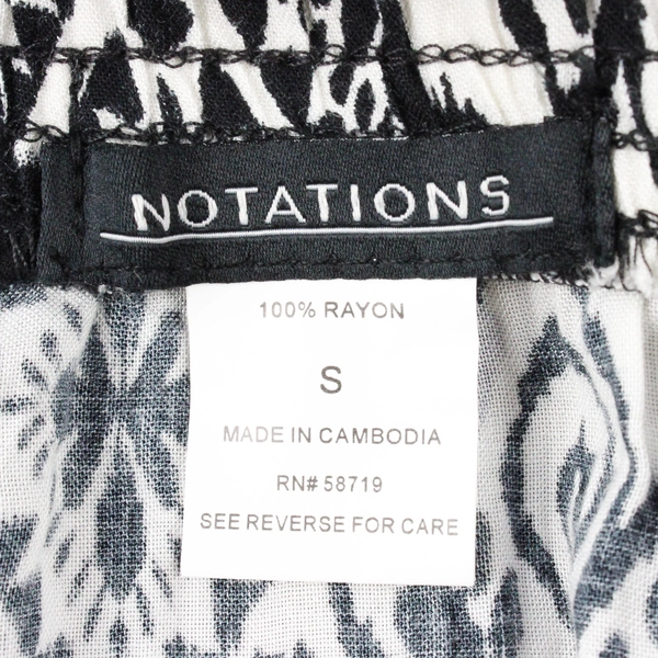 NWT Notations Zoane Colorway Gray and Black Flare Midi Skirt Women's Size Small