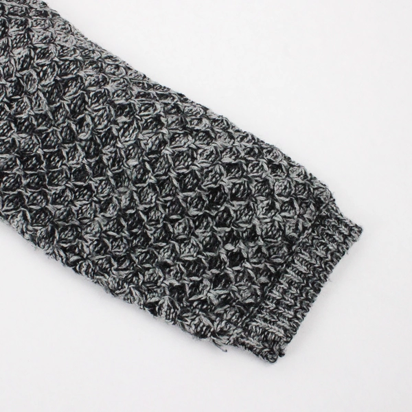 Croft & Barrow Black and Gray Acrylic Knit Sweater Women's Size PS