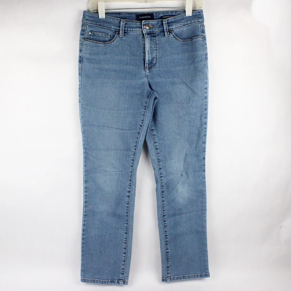 Charter Club Lexington Straight Medium Wash Jeans Women's 4P