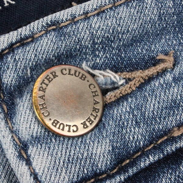 Charter Club Lexington Straight Medium Wash Jeans Women's 4P