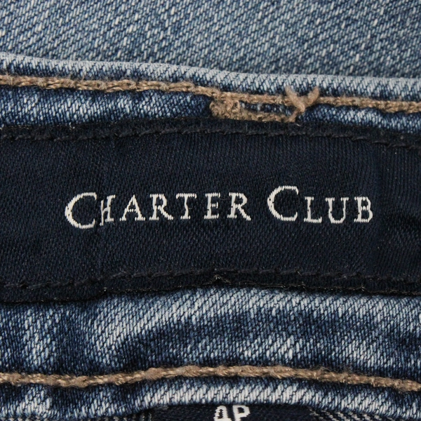 Charter Club Lexington Straight Medium Wash Jeans Women's 4P