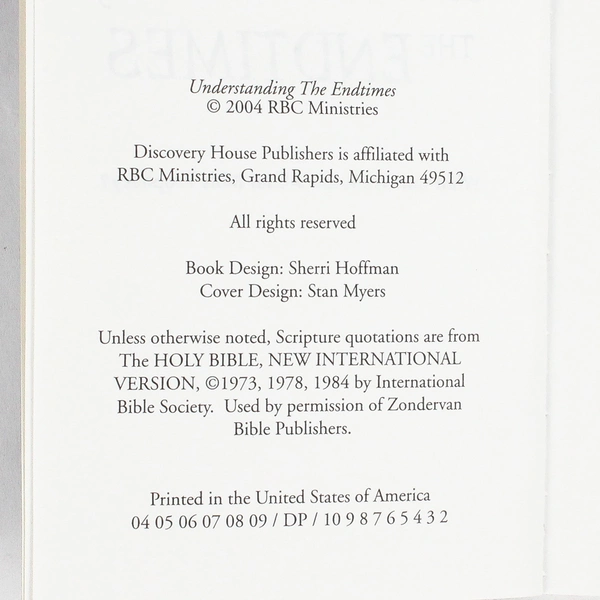 Understanding the Endtimes 2004 Paperback Bible Prophecy