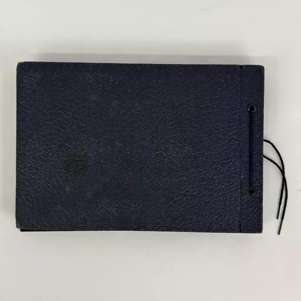 Vtg Cardboard Cover Photograph Album W/ Photograph Mounting Corners On The Pages