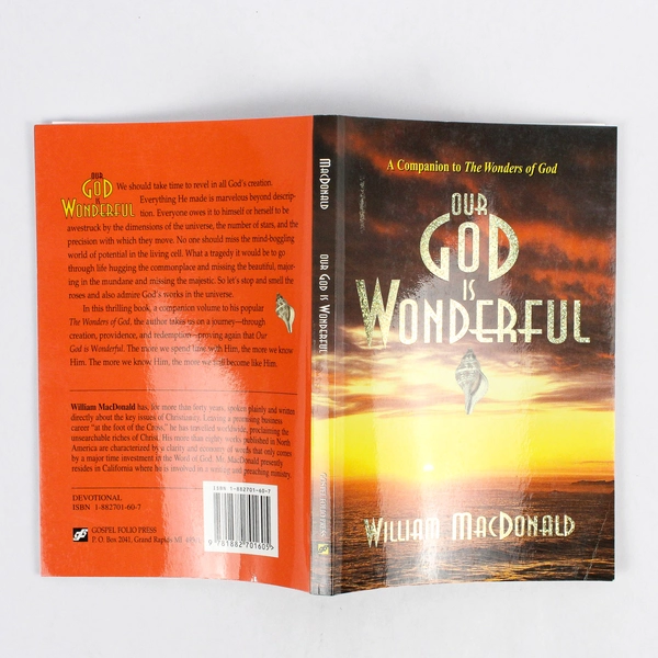 Our God is Wonderful William MacDonald 1999 PB Companion to The Wonders of God