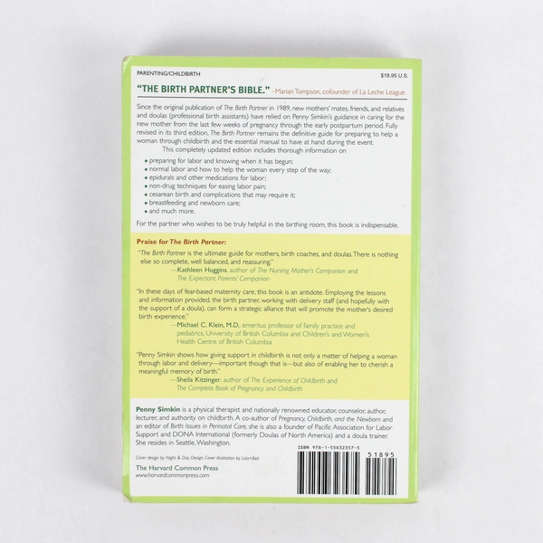 The Birth Partner by Penny Simkin Complete Guide For Labor Companions  2008 PB