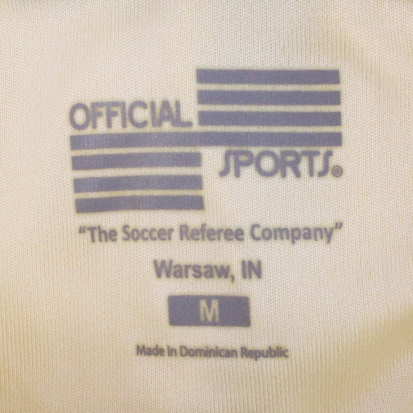 Official Sports U.S. Soccer Federation Referee Program Yellow Jersey Men's Med