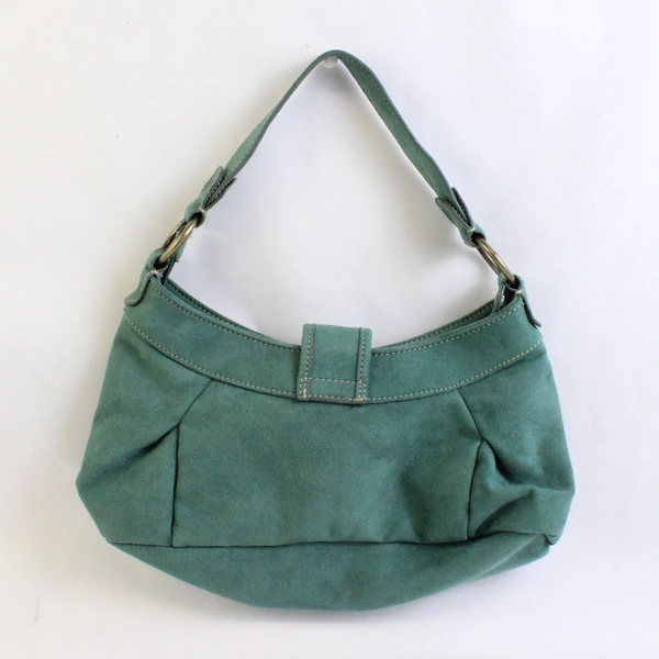 Women's Small Sea Green Vinyl Shoulder Bag Purse