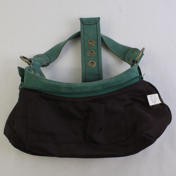 Women's Small Sea Green Vinyl Shoulder Bag Purse