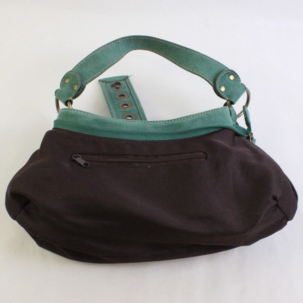 Women's Small Sea Green Vinyl Shoulder Bag Purse
