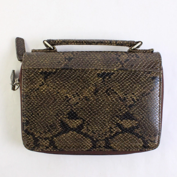 Power Planner Faux Snakeskin Organizer Wallet Planner