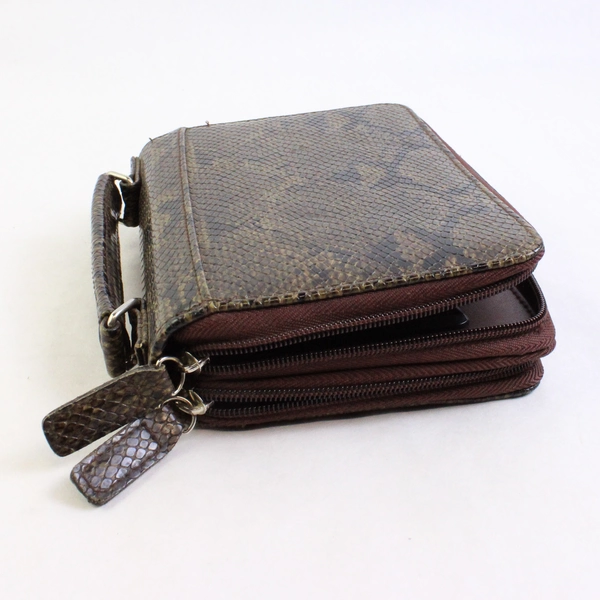 Power Planner Faux Snakeskin Organizer Wallet Planner