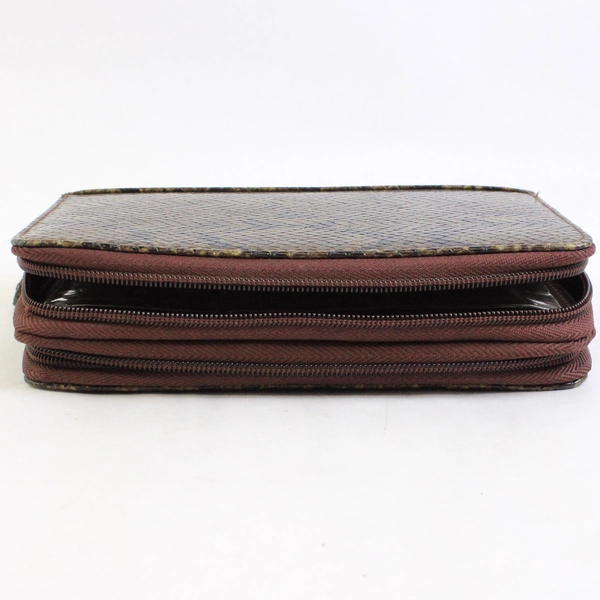 Power Planner Faux Snakeskin Organizer Wallet Planner