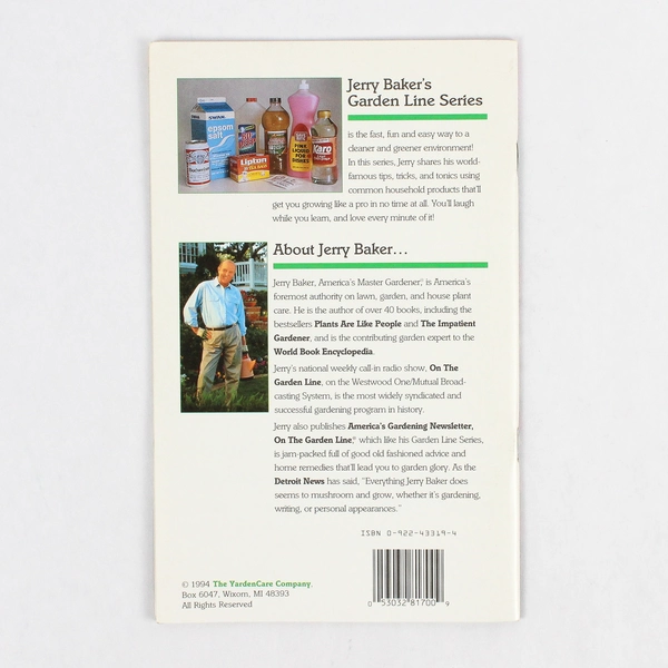 Flowers Amazing Tips Tricks & Tonics! by Jerry Baker 1994 PB Booklet