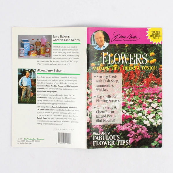 Flowers Amazing Tips Tricks & Tonics! by Jerry Baker 1994 PB Booklet