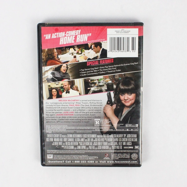 Spy DVD 2015 Melissa McCarthy Action Comedy Movie