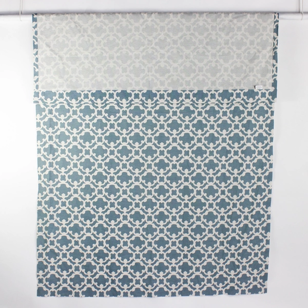 Threshold by Target Blue and White Trellis Pattern Curtain Panel 54" x 84"