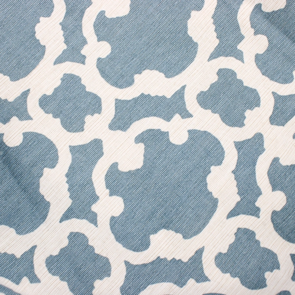 Threshold by Target Blue and White Trellis Pattern Curtain Panel 54" x 84"