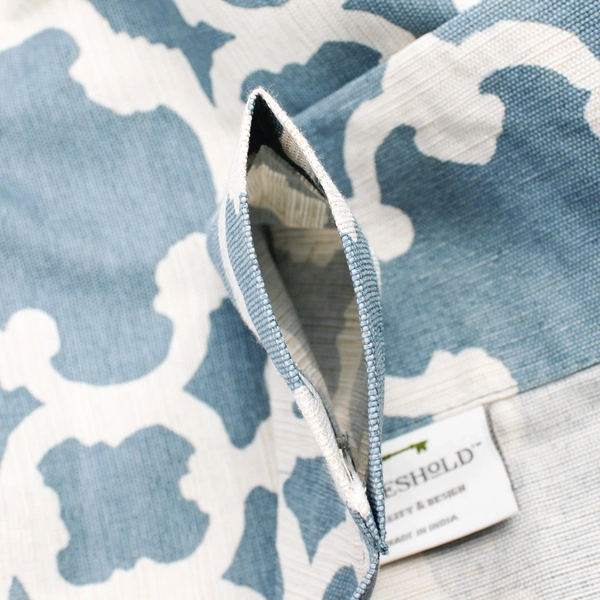 Threshold by Target Blue and White Trellis Pattern Curtain Panel 54" x 84"