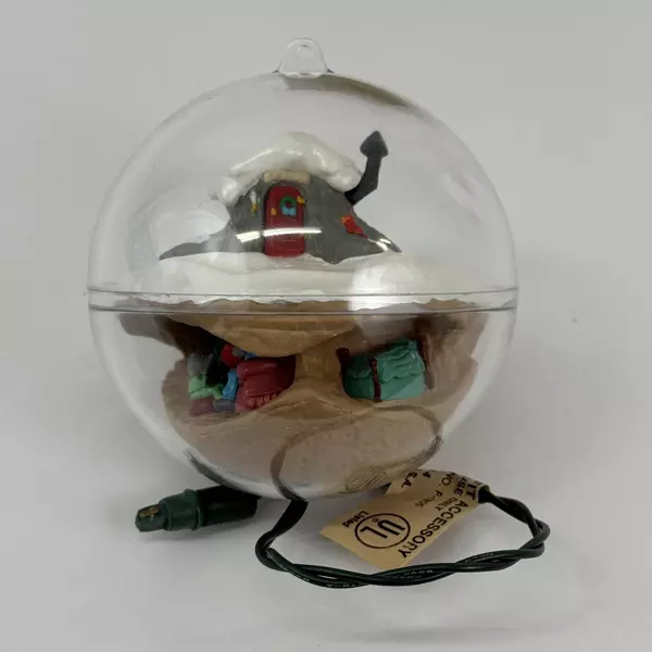 1991 Hallmark Keepsake Ornament Mole Family Home W/ Magic Flickering Lights