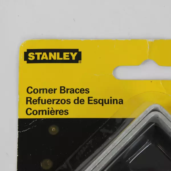 Stanley 2 Inch Corner Brace Steel L-Shaped Angle Bracket Support