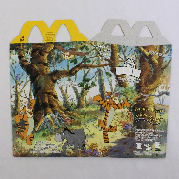 Vintage 2000 McDonald's The Tigger Movie Happy Meal Box