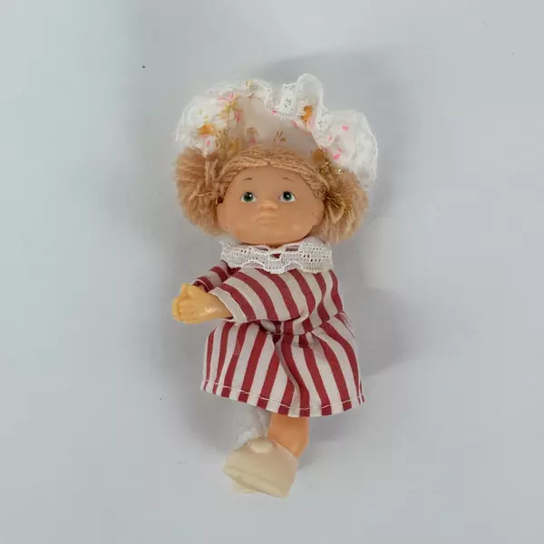 Lot of 3 Vintage 3.5 Inch Plastic Miniature Dolls Toys