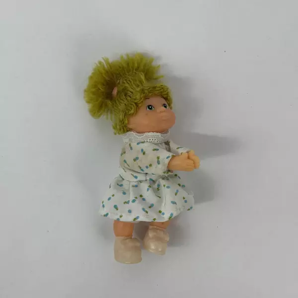 Lot of 3 Vintage 3.5 Inch Plastic Miniature Dolls Toys