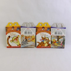 Lot of 2 Vintage 2000 McDonald's The Tigger Movie Happy Meal Boxes