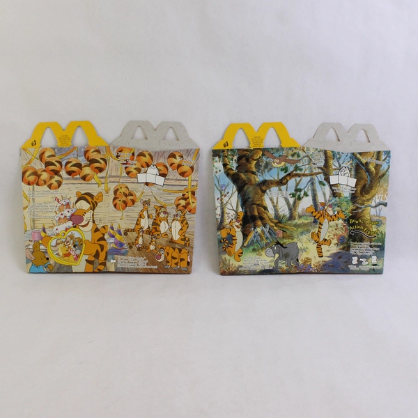 Lot of 2 Vintage 2000 McDonald's The Tigger Movie Happy Meal Boxes