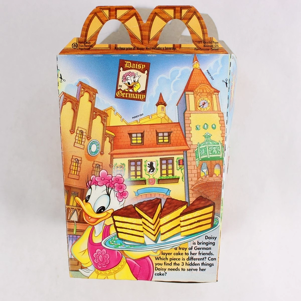 McDonald's Mickey & Friends Epcot '94 Adventure Donald/Daisy Happy Meal Box