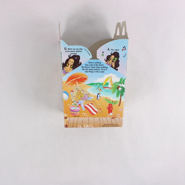 Vintage 1992 McDonald's Barbie Beachfront Fun Happy Meal Box