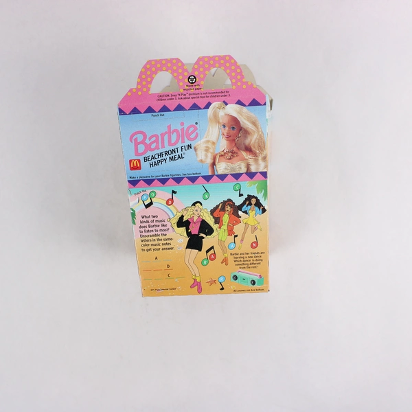 Vintage 1992 McDonald's Barbie Beachfront Fun Happy Meal Box