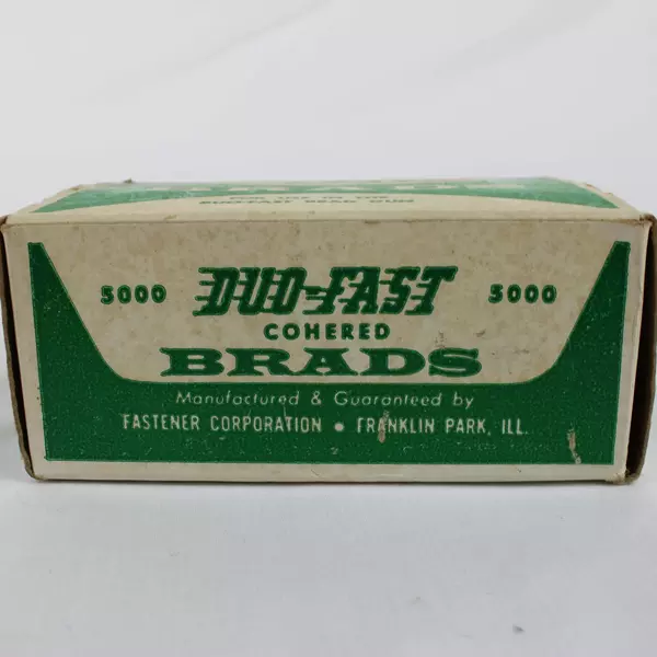 Vintage Duo-Fast Brads Fasteners Cohered Rust-Resistant Metal Pack