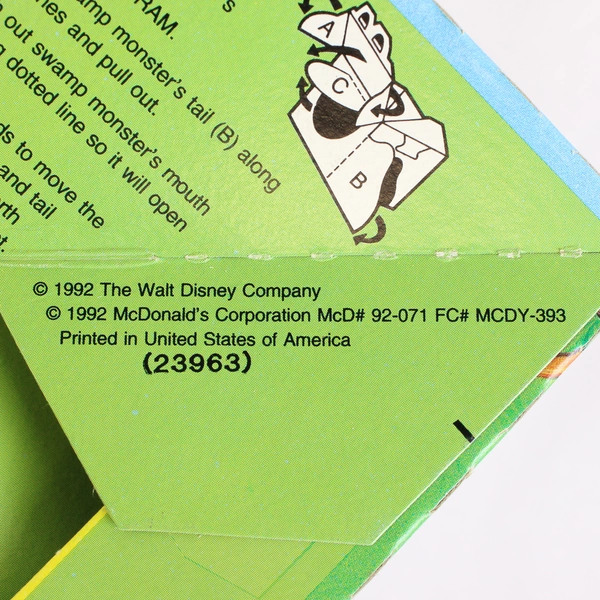 Lot of 2 1992 McDonald's Dino-Motion Dinosaurs Happy Meal Boxes