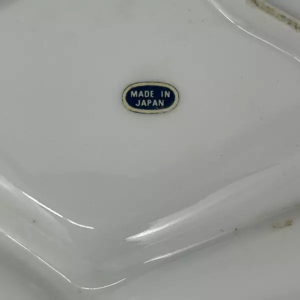 3-Section Divided Holly & Berry Relish Dish With Handle