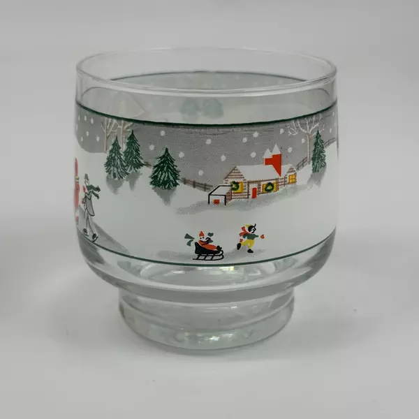 Set of 5 Sango Silent Night Old Fashioned Glasses 3 3/8 Inches