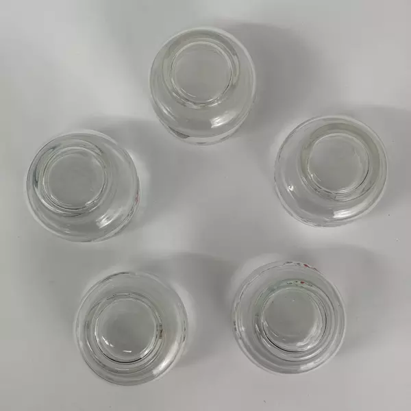 Set of 5 Sango Silent Night Old Fashioned Glasses 3 3/8 Inches