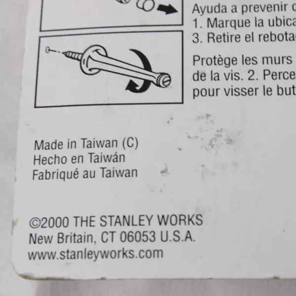 Stanley Solid Heavy Duty Door Stopper Brass Doorstop Prevents Wall Damage