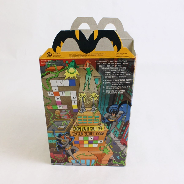  Vintage 1993 McDonald's Batman The Animated Series Happy Meal Box