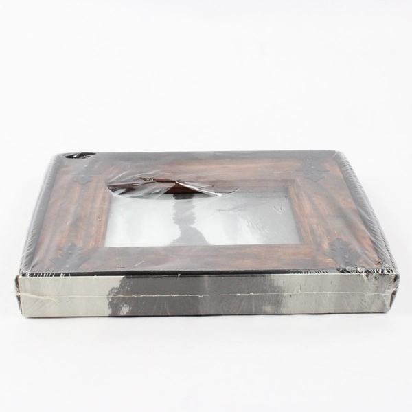 Dark Pine Photo Frame with Decorative Edges for 3.5" x 5" Photo