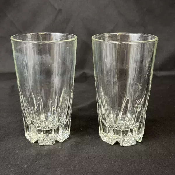 2 Princess House Regency 12 Ounce Crystal Highball Glasses 5.25 Inch