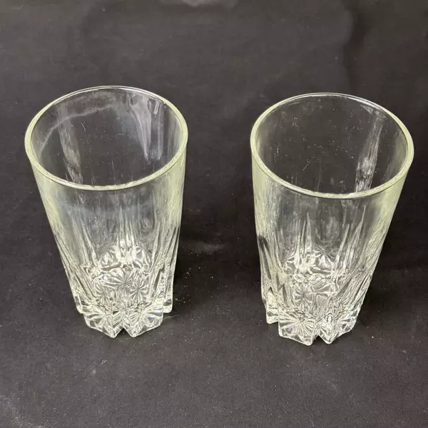 2 Princess House Regency 12 Ounce Crystal Highball Glasses 5.25 Inch