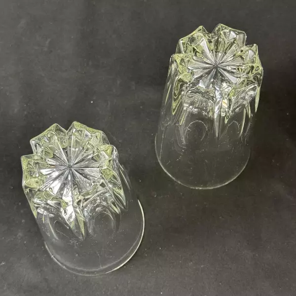 2 Princess House Regency 12 Ounce Crystal Highball Glasses 5.25 Inch