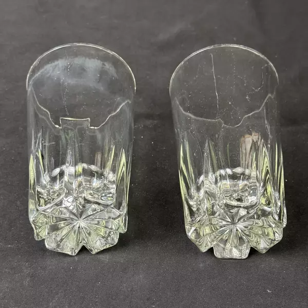 2 Princess House Regency 12 Ounce Crystal Highball Glasses 5.25 Inch