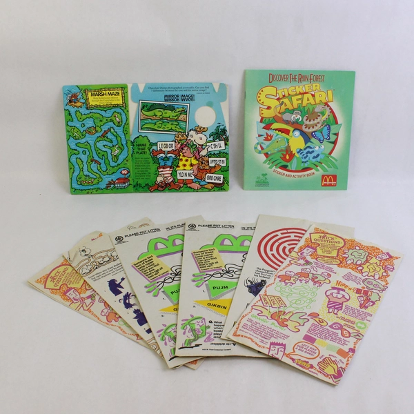 8 Piece Lot VTG Fast Food Meal Ephemera Dairy Queen and McDonalds