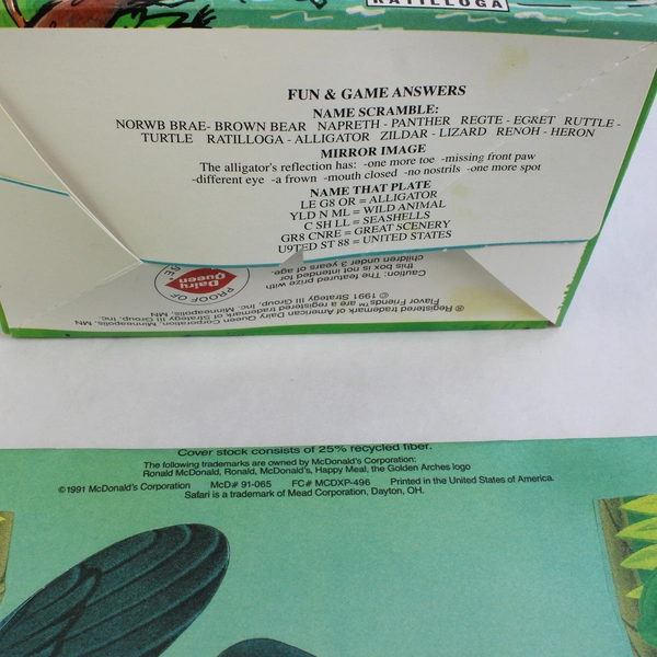 8 Piece Lot VTG Fast Food Meal Ephemera Dairy Queen and McDonalds