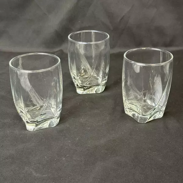 Set of 3 Vintage Libbey Imperial Clear Old Fashioned Rocks Glasses