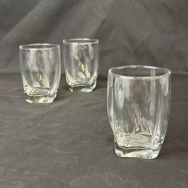 Set of 3 Vintage Libbey Imperial Clear Old Fashioned Rocks Glasses