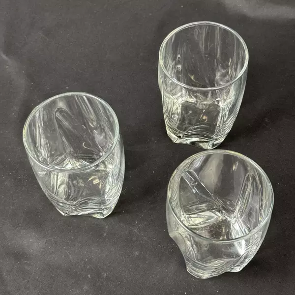 Set of 3 Vintage Libbey Imperial Clear Old Fashioned Rocks Glasses